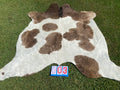 Cowhide 03 Mocha and White