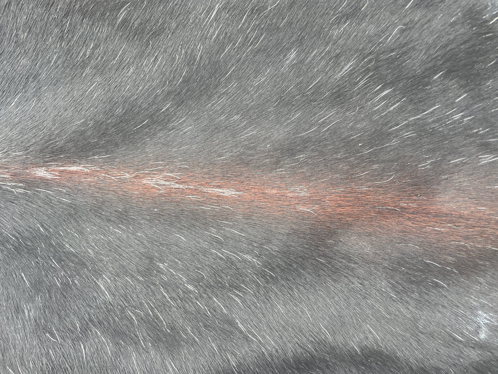 Cowhide 21 Reddish Black and White