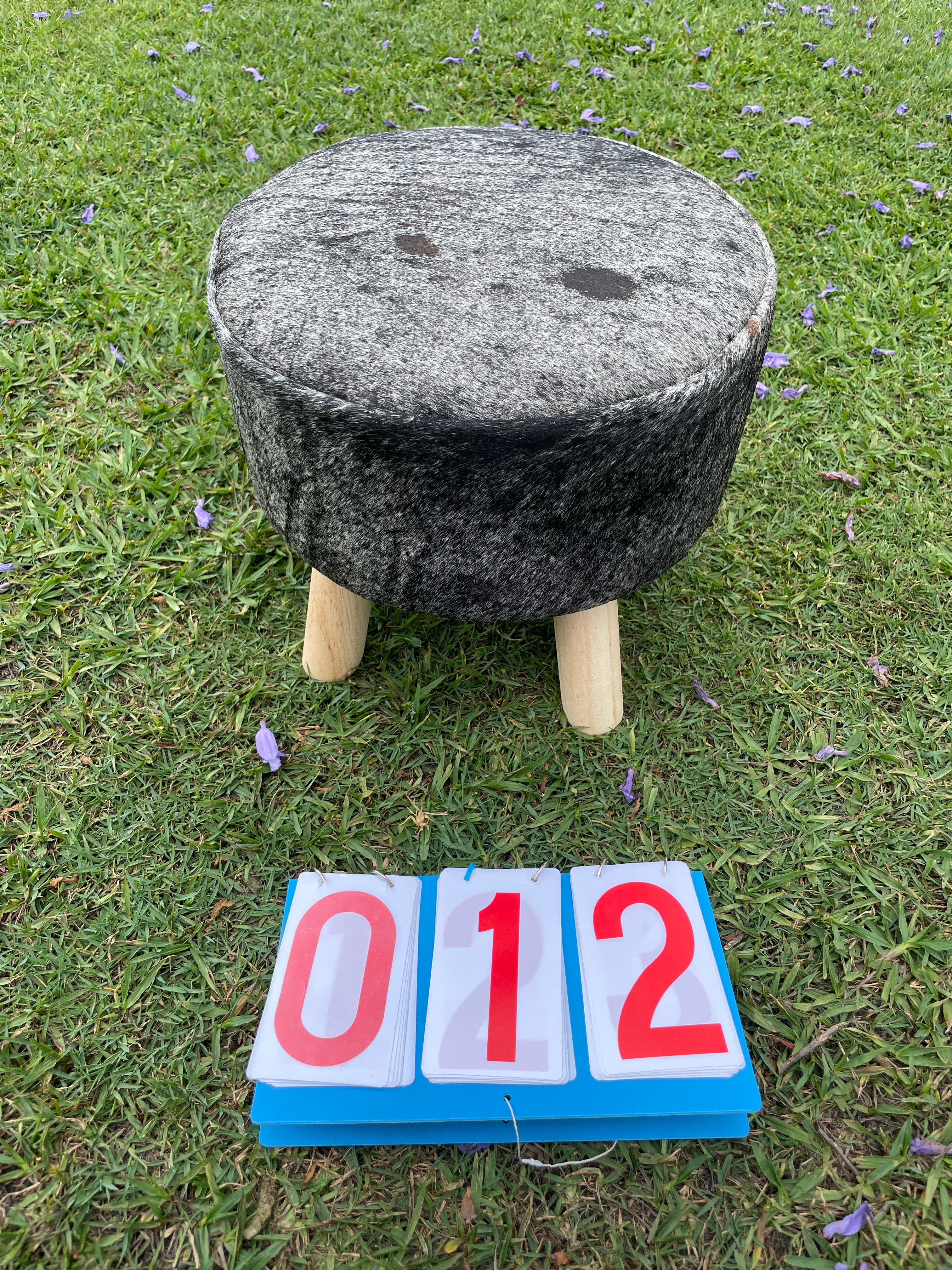 Cowhide Footstool 12