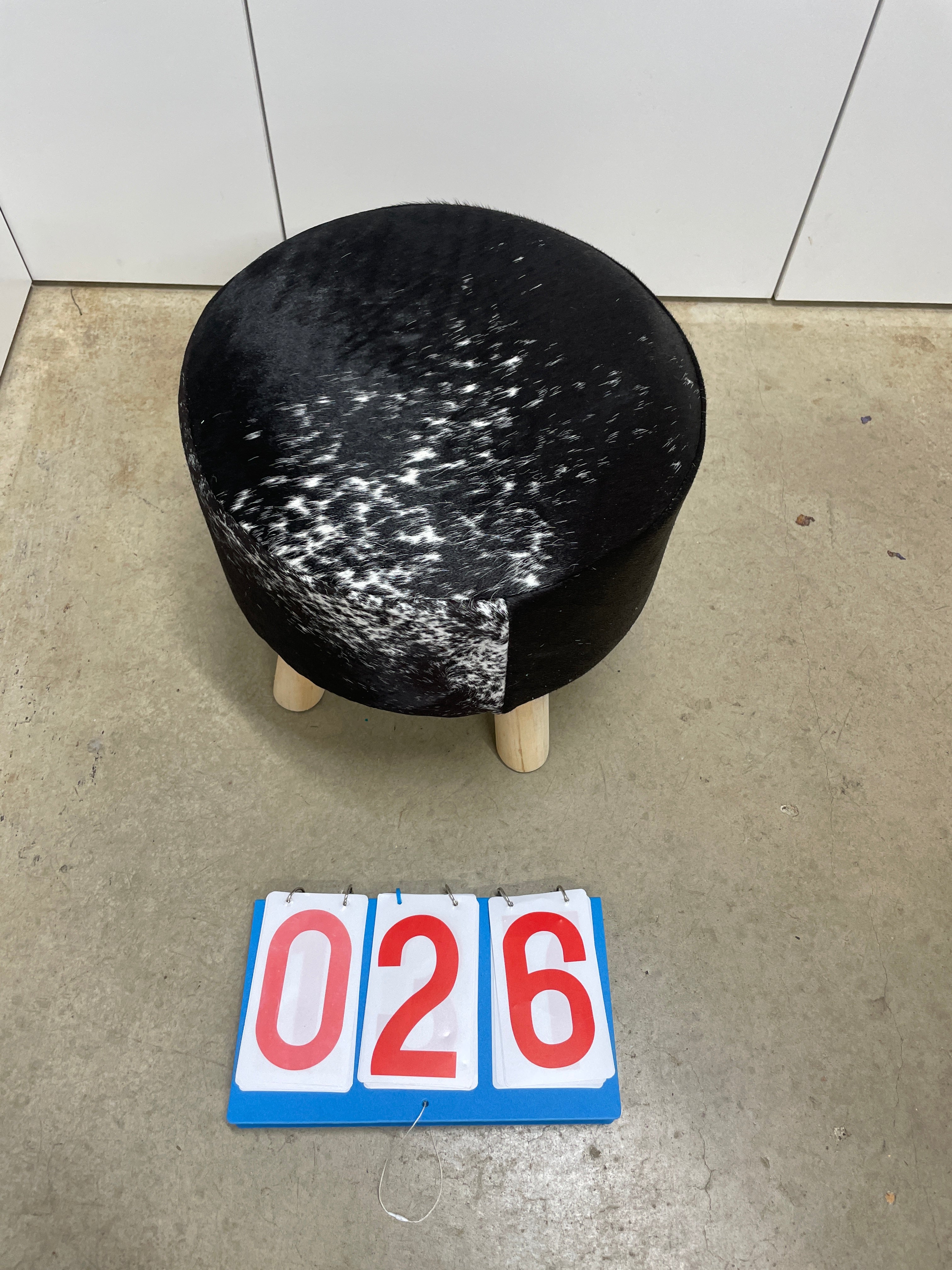 Cowhide Footstool 26