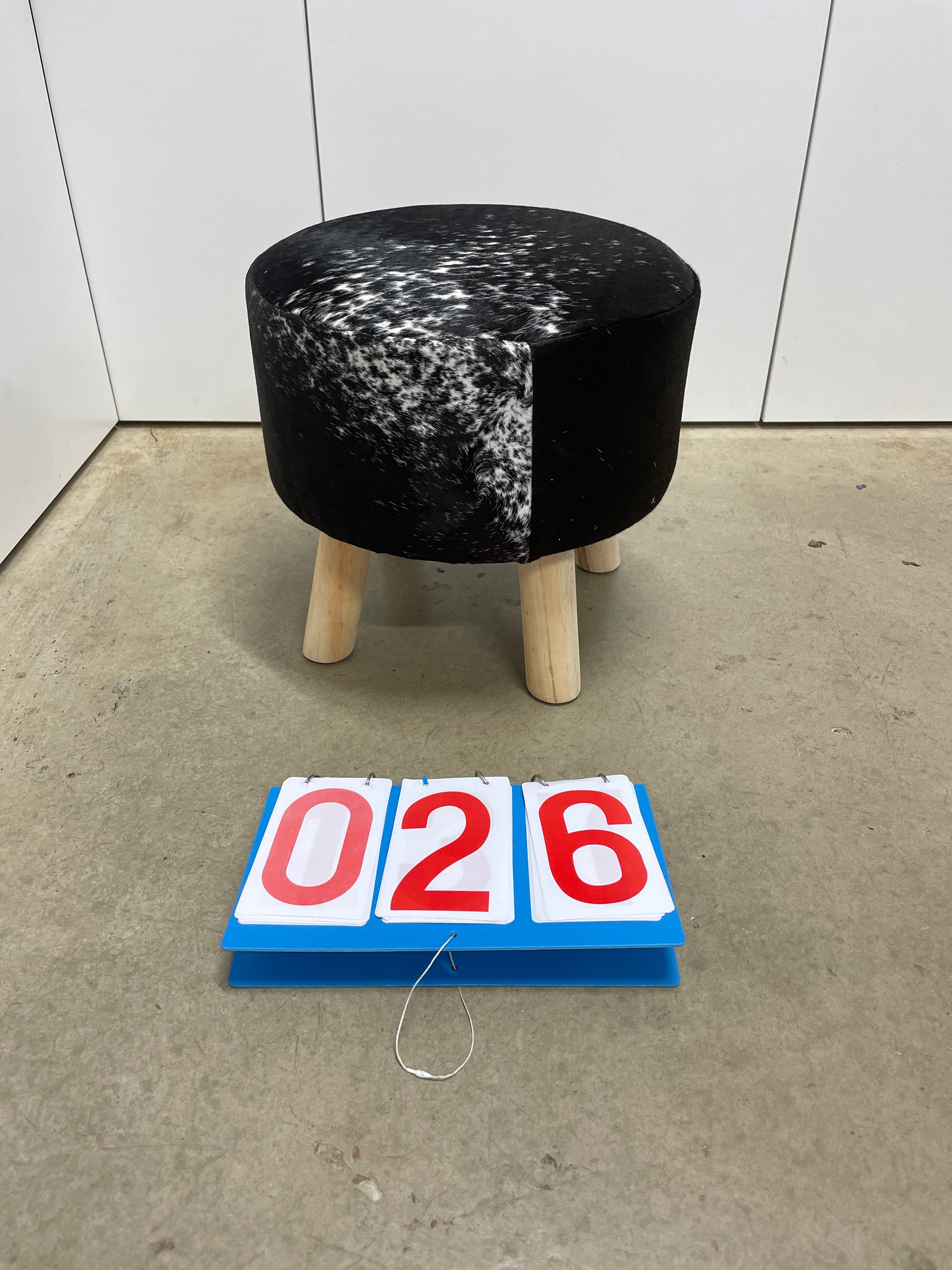 Cowhide Footstool 26